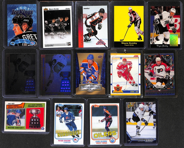 Large Hockey Collection w. Wayne Gretzky and Many Rookies